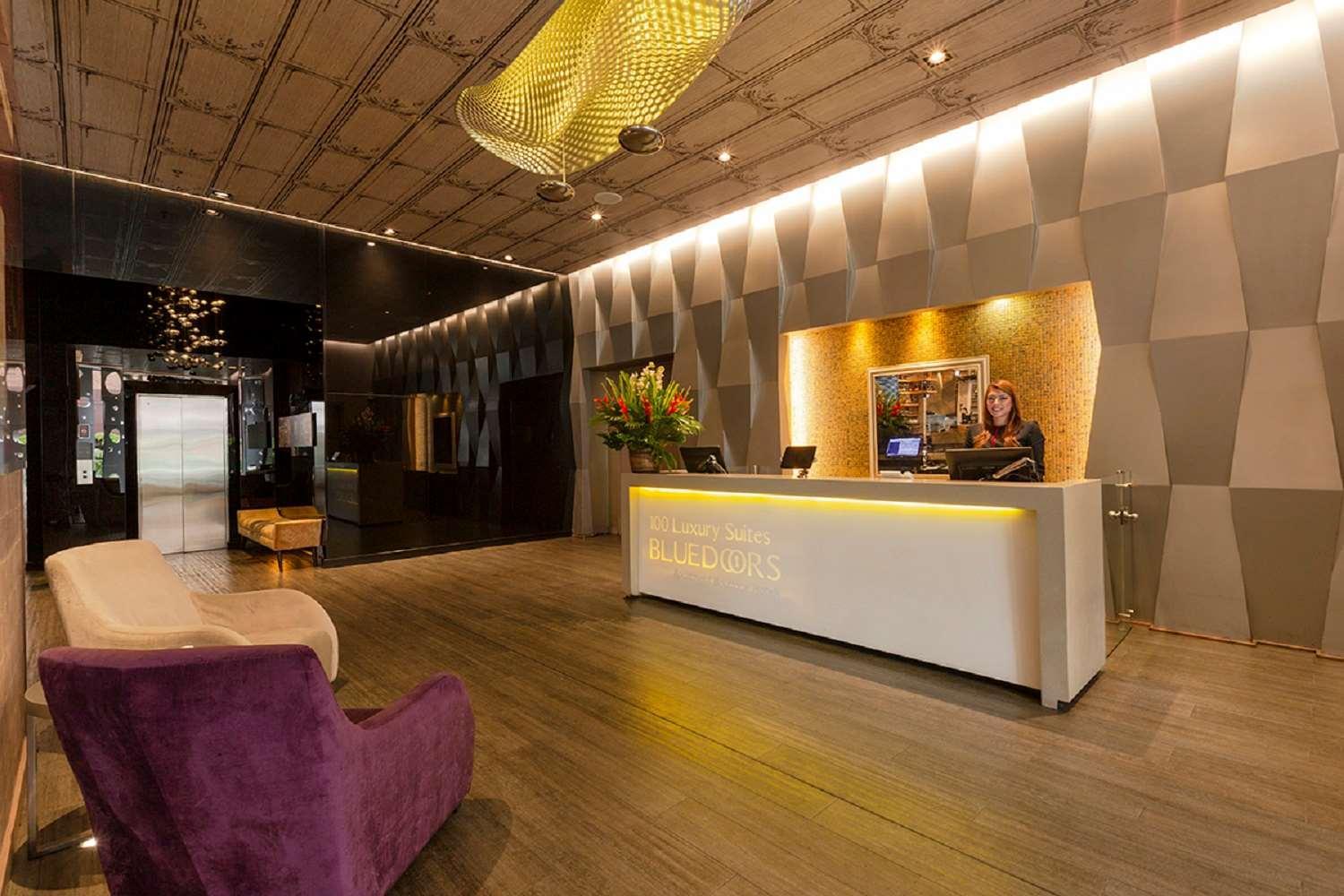 Hotel 100 Luxury Suites By Preferred ボゴタ エクステリア 写真 The lobby of the hotel